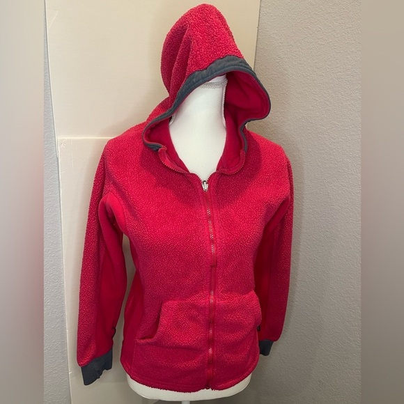 Columbia Full Zip Hooded Jacket Youth Size Large Hot Pink - Picture 2 of 16